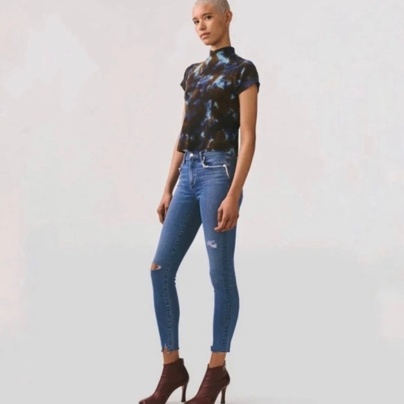 Agolde Sophie Ankle Jean In Pentacle - Picture 2 of 11